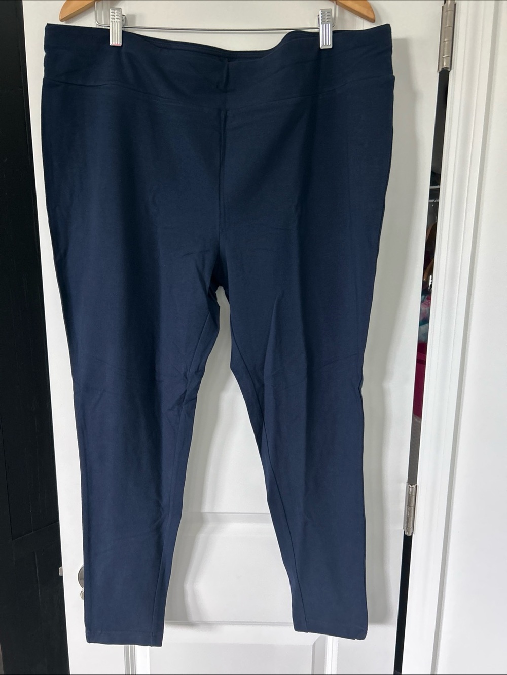 Terra & Sky Women's Plus High Rise Full Length Leggings, Dark Navy- 3x- NWT